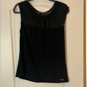 Calvin Klein Black Sleeveless Blouse